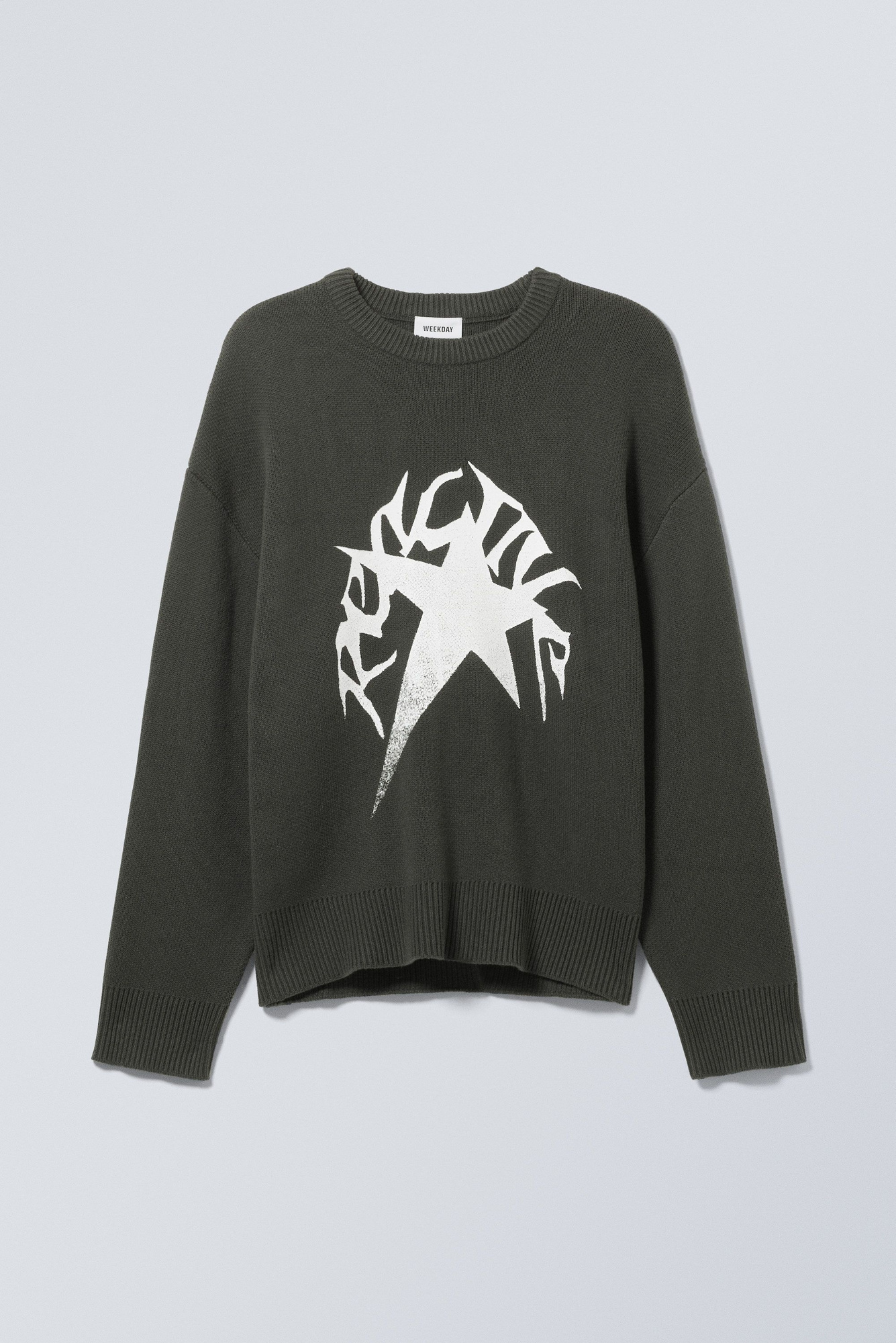 *p(R)ojectR® Logo Knit Sweater Prada - Logo intarsia cotton sweater black - The Corner