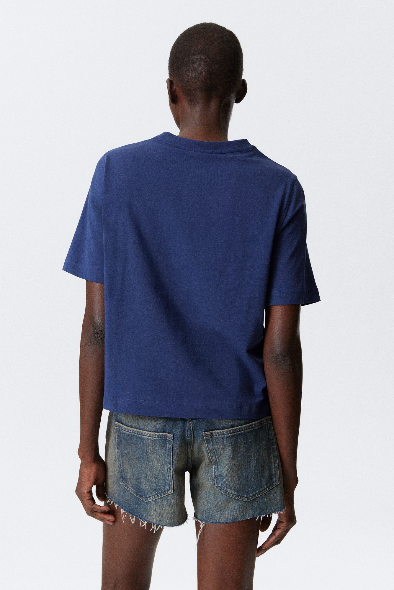 売れ筋商品|||ウィークデイ Tシャツ レディース トップス DANYA BOXY - Basic T-shirt - dark blue perfect boxy t-shirt - Dark Blue | Weekday WW