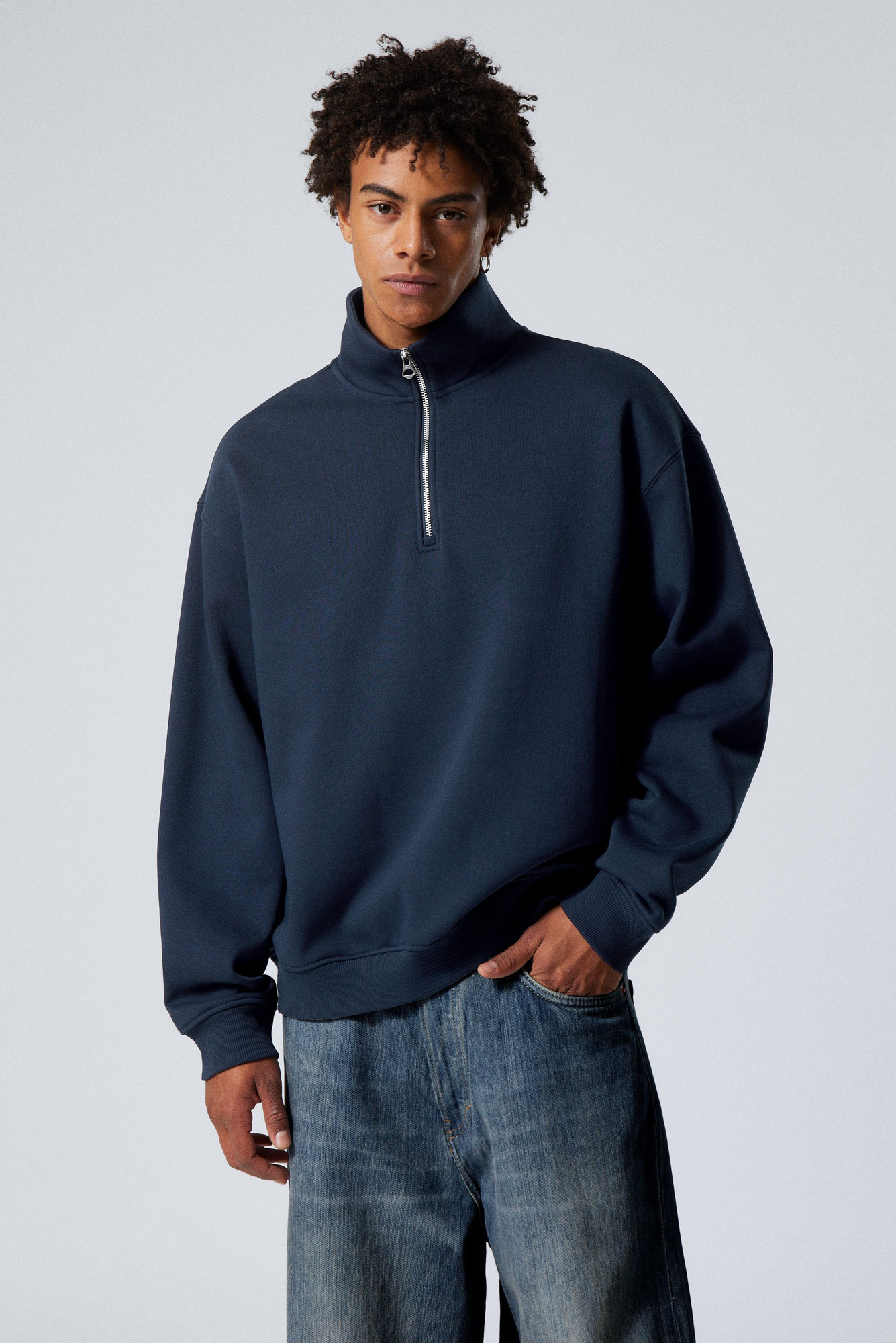 ◆SATUR◆ Velor loose fit half zip-up navy SA243UTM09NV 3882_9dd01cea93-xxl.jpg