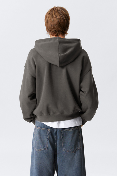 GLOWNY G BOXY ZIP UP ジップアップパーカー ストライプ GLOWNY G BOXY ZIP UP STRIPE (GLOWNY/パーカー・フーディ