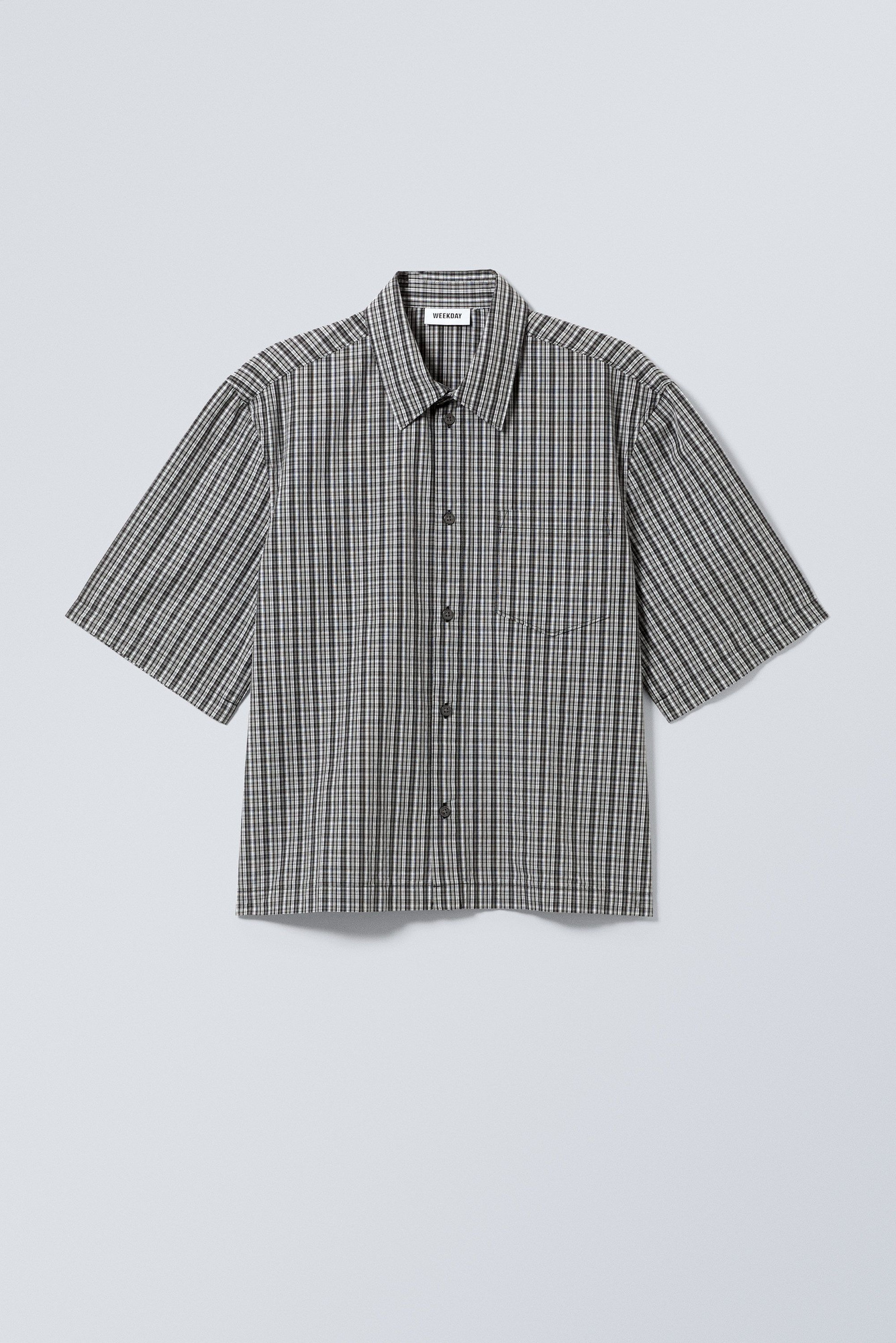 【2plan】Cozy overfit check short sleeve shirt 2plan】Cozy overfit check short sleeve shirt (2plan/シャツ
