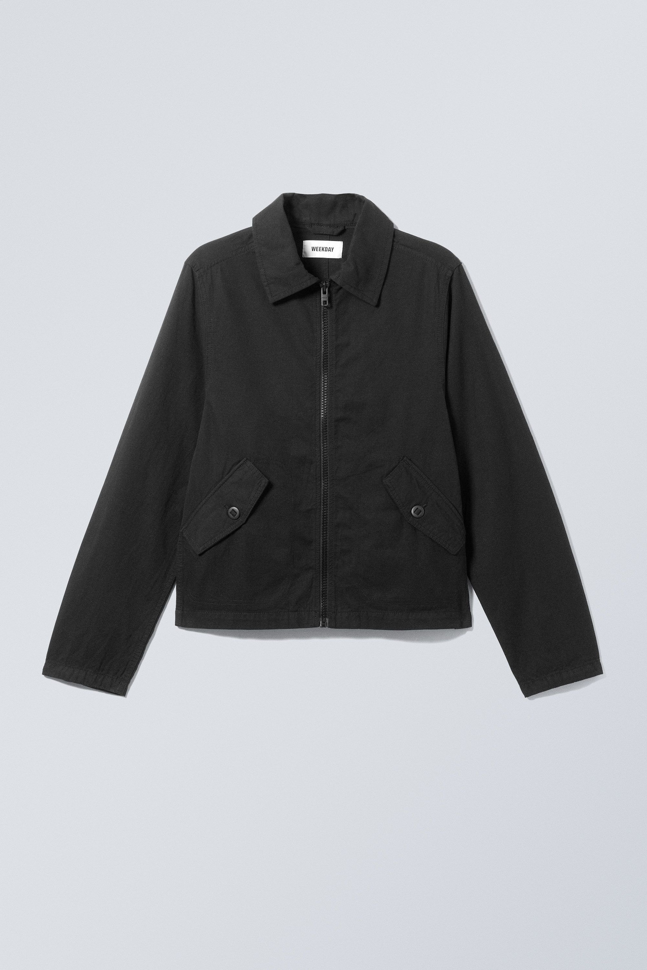 ジャケット the garment Black single breasted cotton blend jacket 4242_a6cad187b6-xxl.jpg