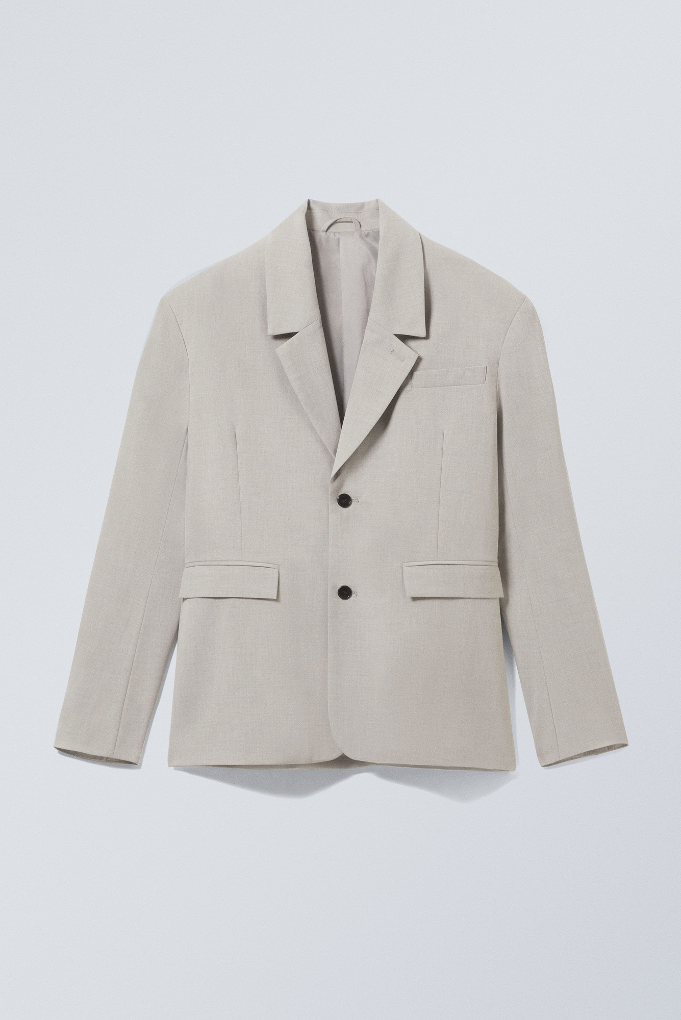 oversized single breasted blazer - Light Dusty Mole | Weekday WW