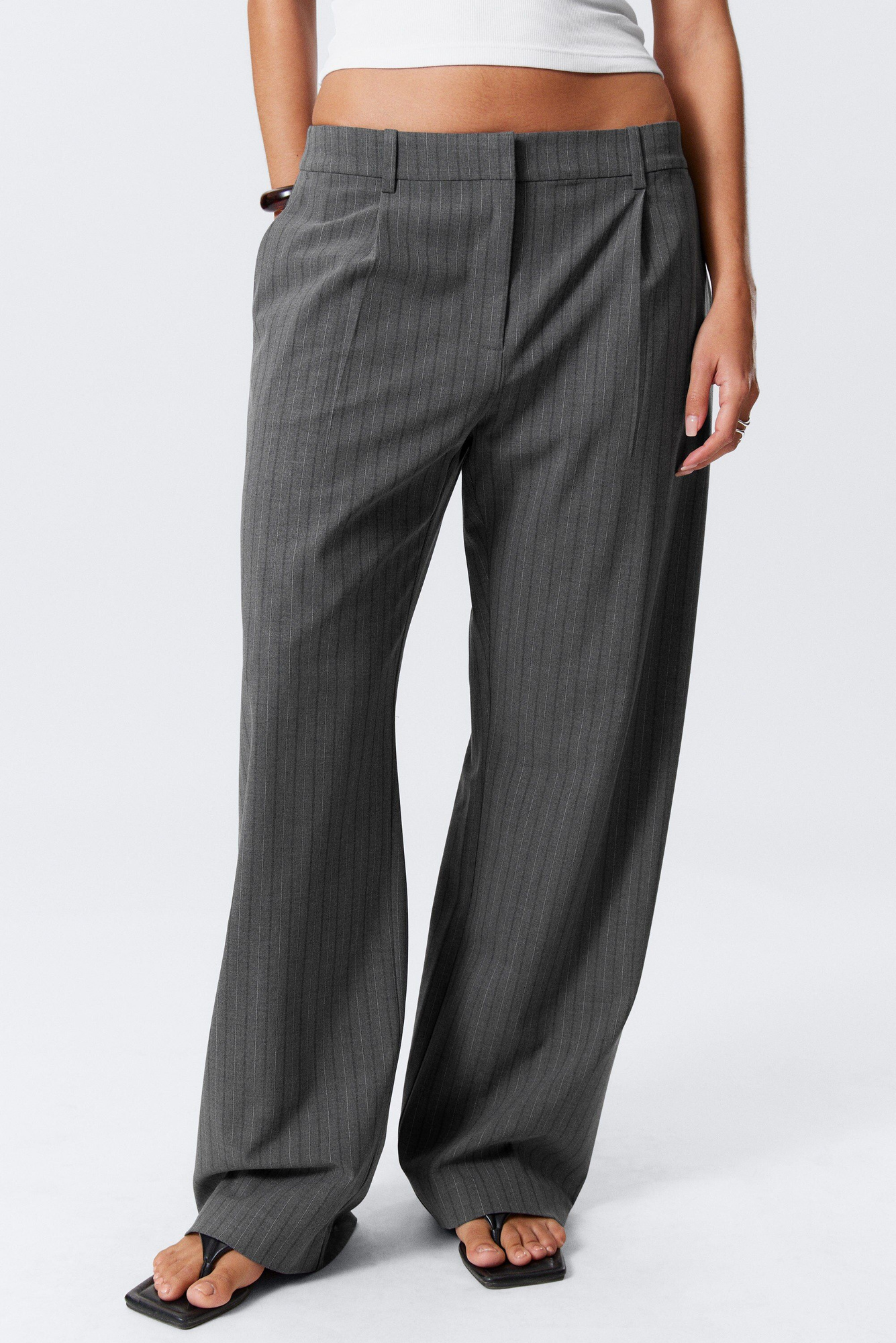 PLEATED TROUSERS TYPE-2 M グレイ
