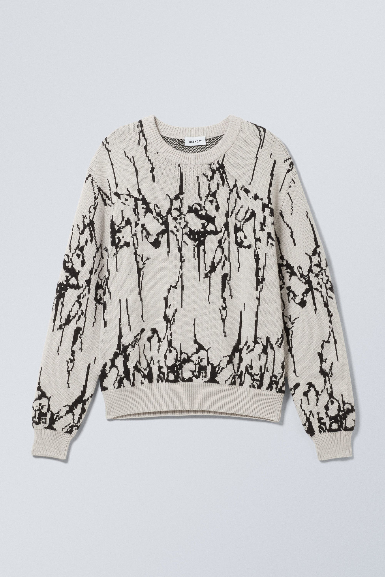 【mist】Graphpaper JACQUARD NECK KNIT Graphpaper - グラフペーパー / JACQUARD CREW NECK KNIT