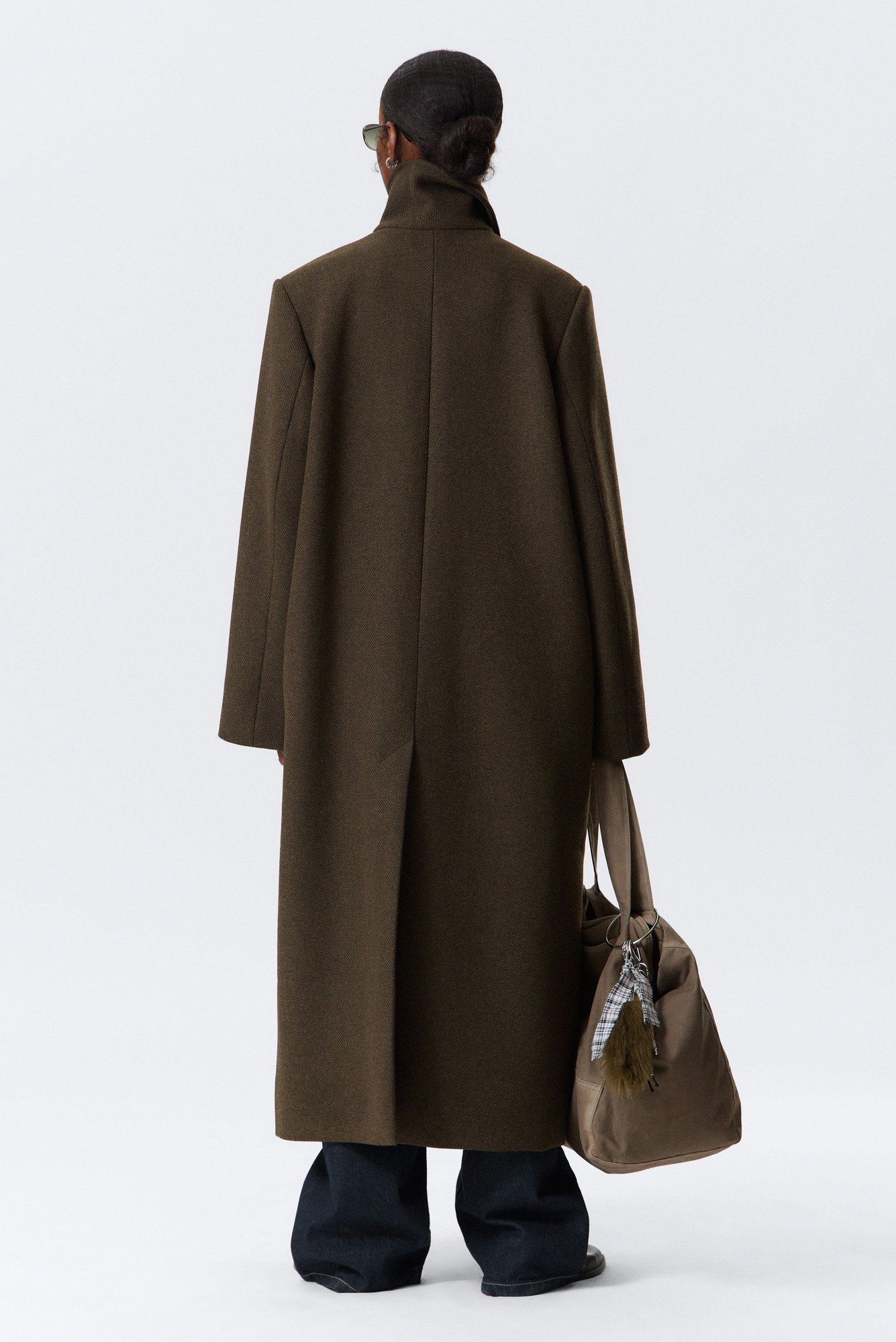 最終値下Her lip to Bruxelles Wool-Blend Coat ZARA WOOL BLEND SCARF COAT ZW TAUPE GREY NEW FW24/25 SIZES