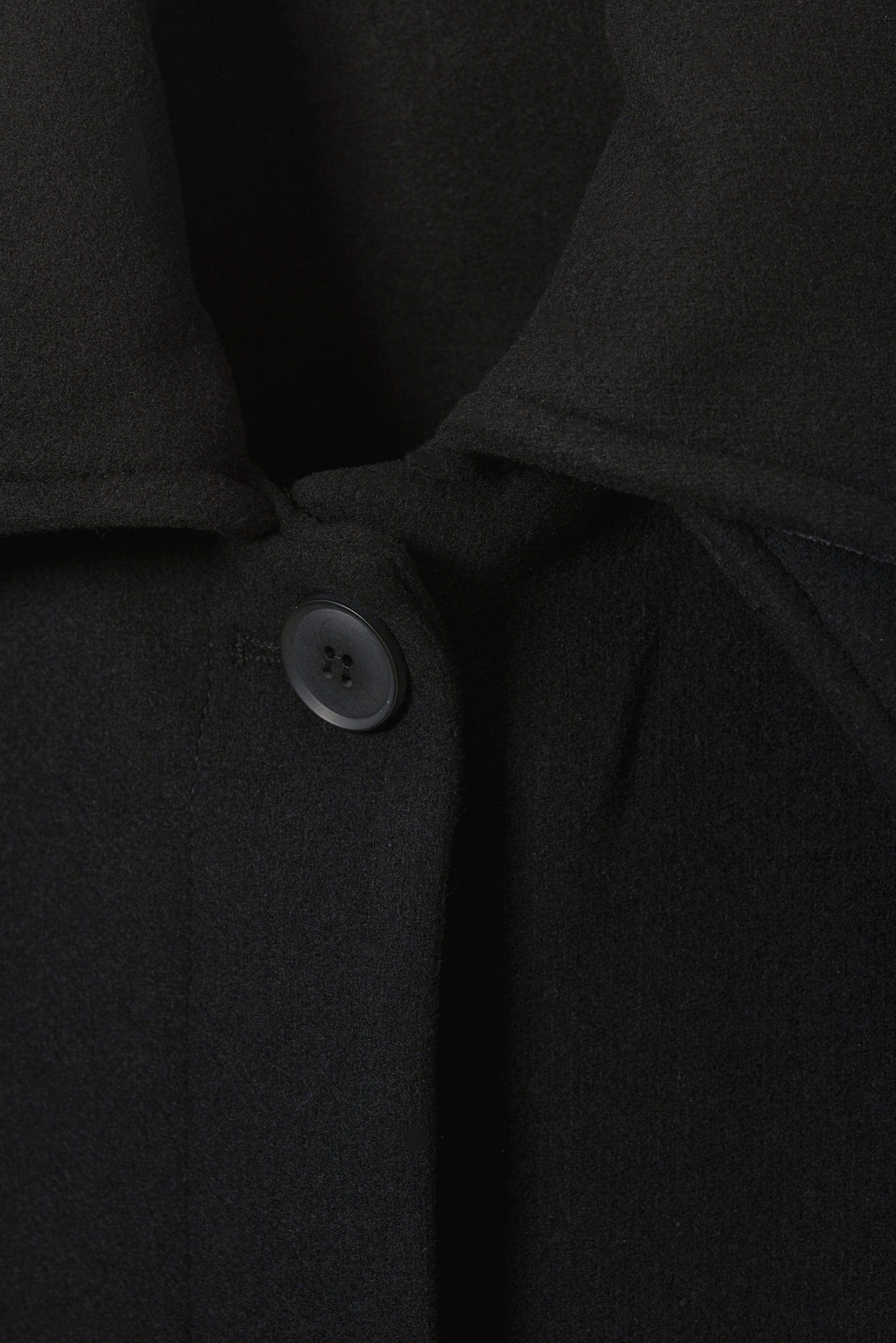 long oversized wool-blend coat - Black | Weekday WW