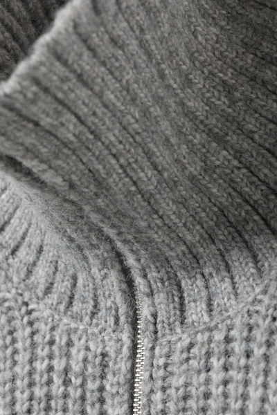 【MEER.】RIB LAME TURTLE KNIT(SILVER×BE) 4832_8666de4023.jpg