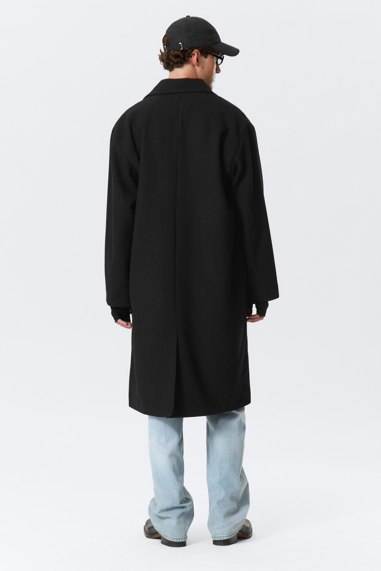 OVERCOAT SINGLE BREASTED JACKET ブラック　ウール Men's Petrillo Black Wool Single Breasted Coat – The Jacket Maker