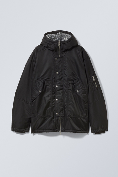 ジャケット・アウター anytee Super Black\" USARMY NYLON PARKA anytee［M］Super Black