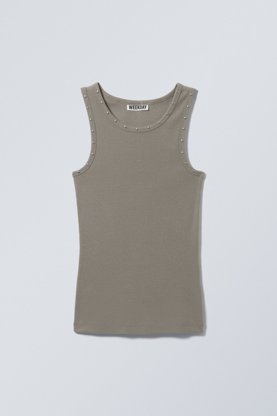 トップス Pigment Processing Studs Tank Top Pigment Processing Studs Tank Top