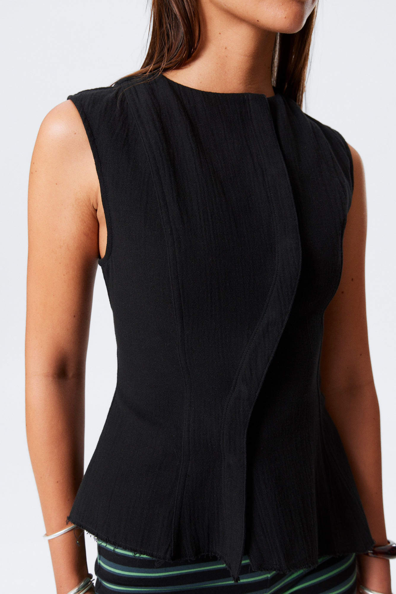 トップス thetoe Korinthos Sleeveless Peplum Korinthos Sleeveless Peplum – THE TOÉ