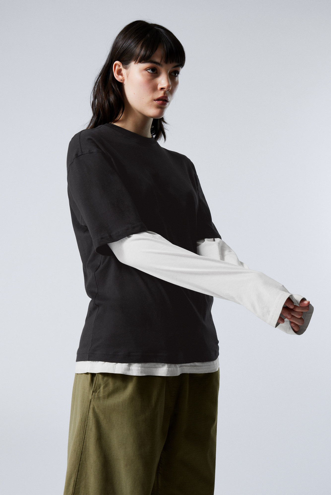 [ LMC ]★25SS★韓国人気★OVERDYED LAYERED LONG SLV TEE OVERDYED SPIRAL LONG SLV TEE dark purple - LMC | 엘엠씨