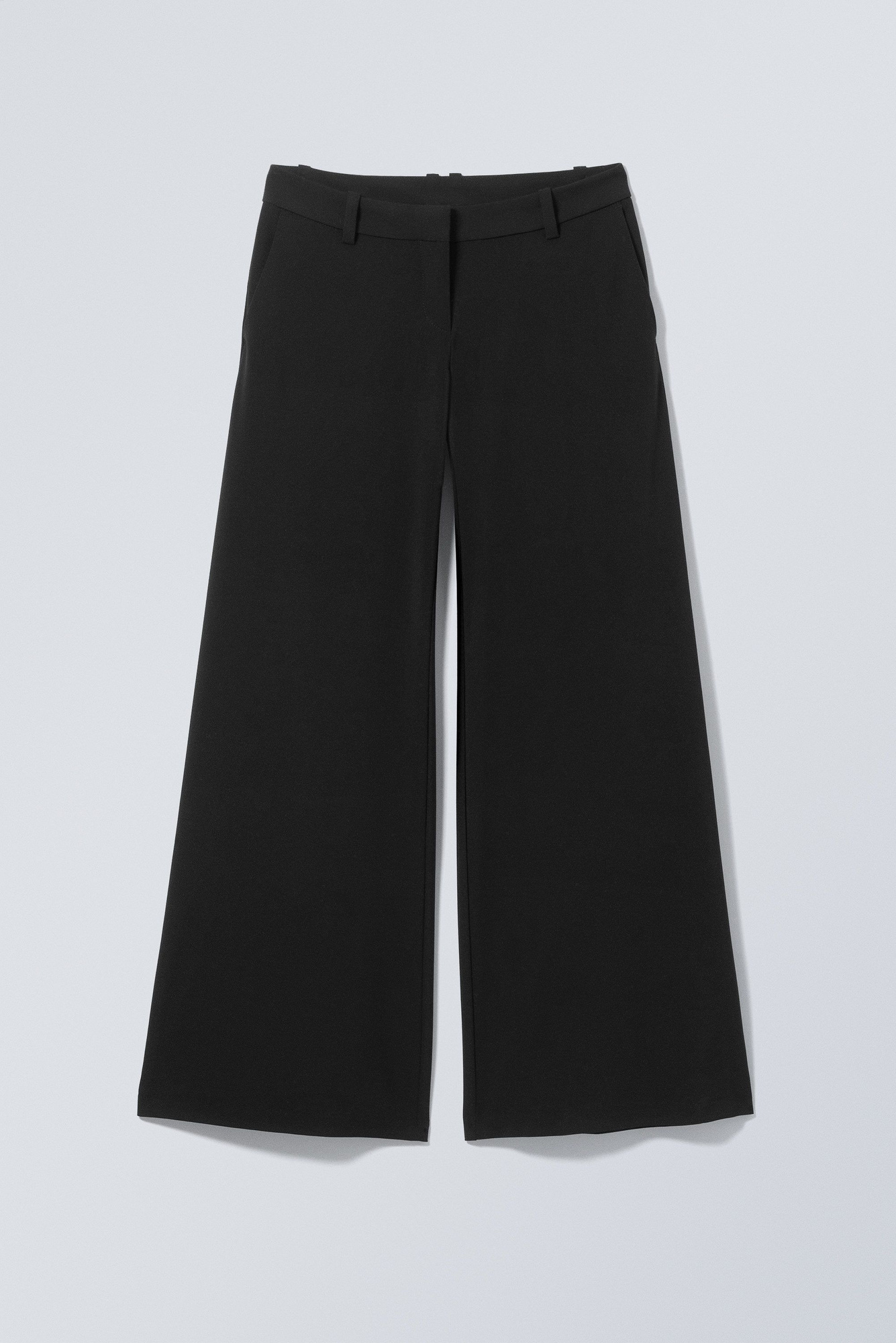 low flared suit trousers - Black | Weekday WW
