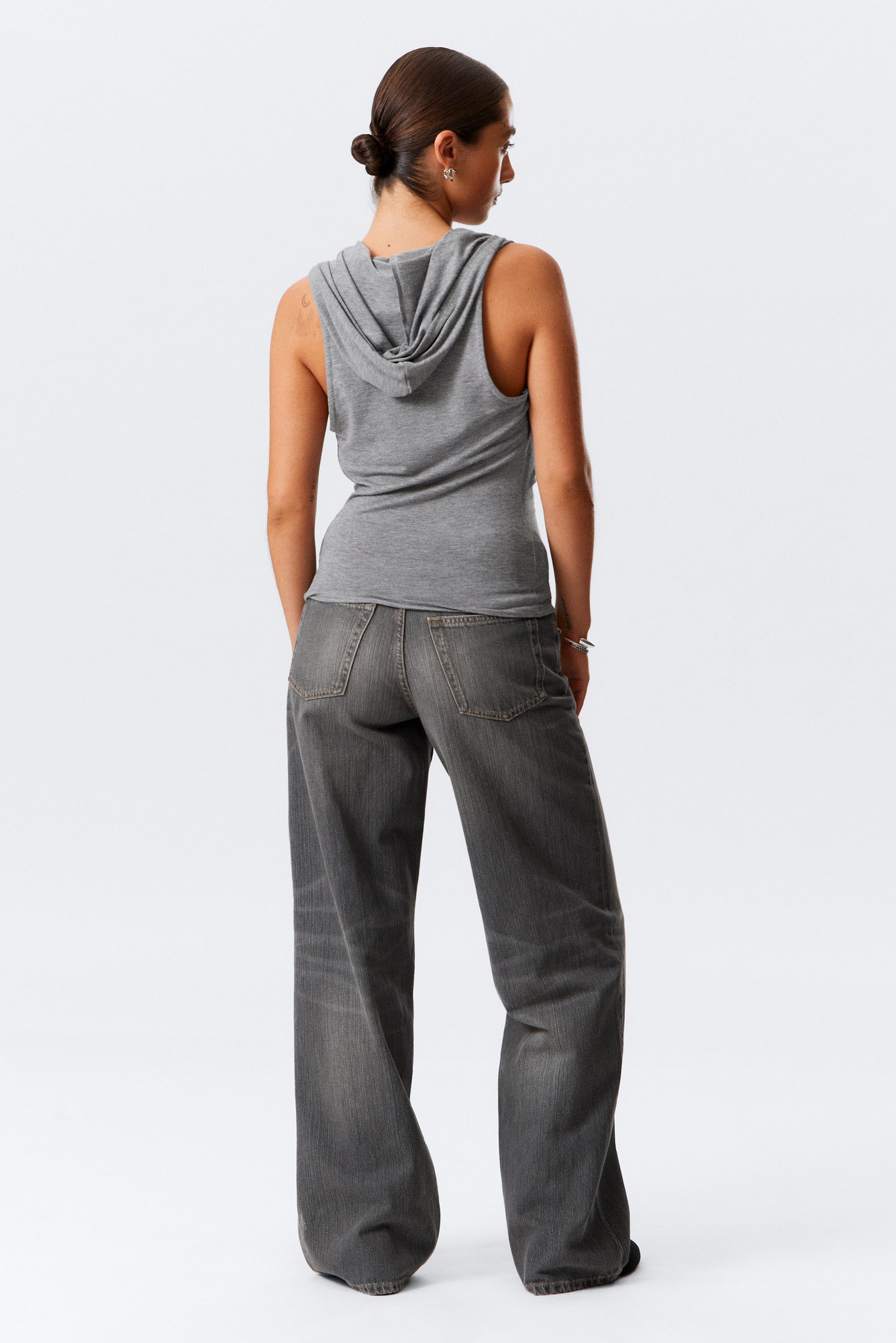 トップス S loop drape tops grey THEREDTHREAD / ザレッドスレッド】S loop drape tops