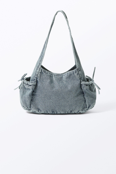 rectangular shoulder bag - Blue Denim | Monki WW