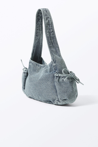 rectangular shoulder bag - Blue Denim | Monki WW