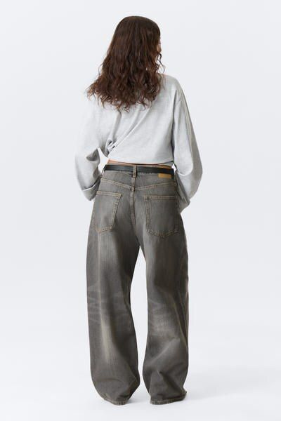 astro loose baggy leg jeans - Mine Grey | Weekday CH