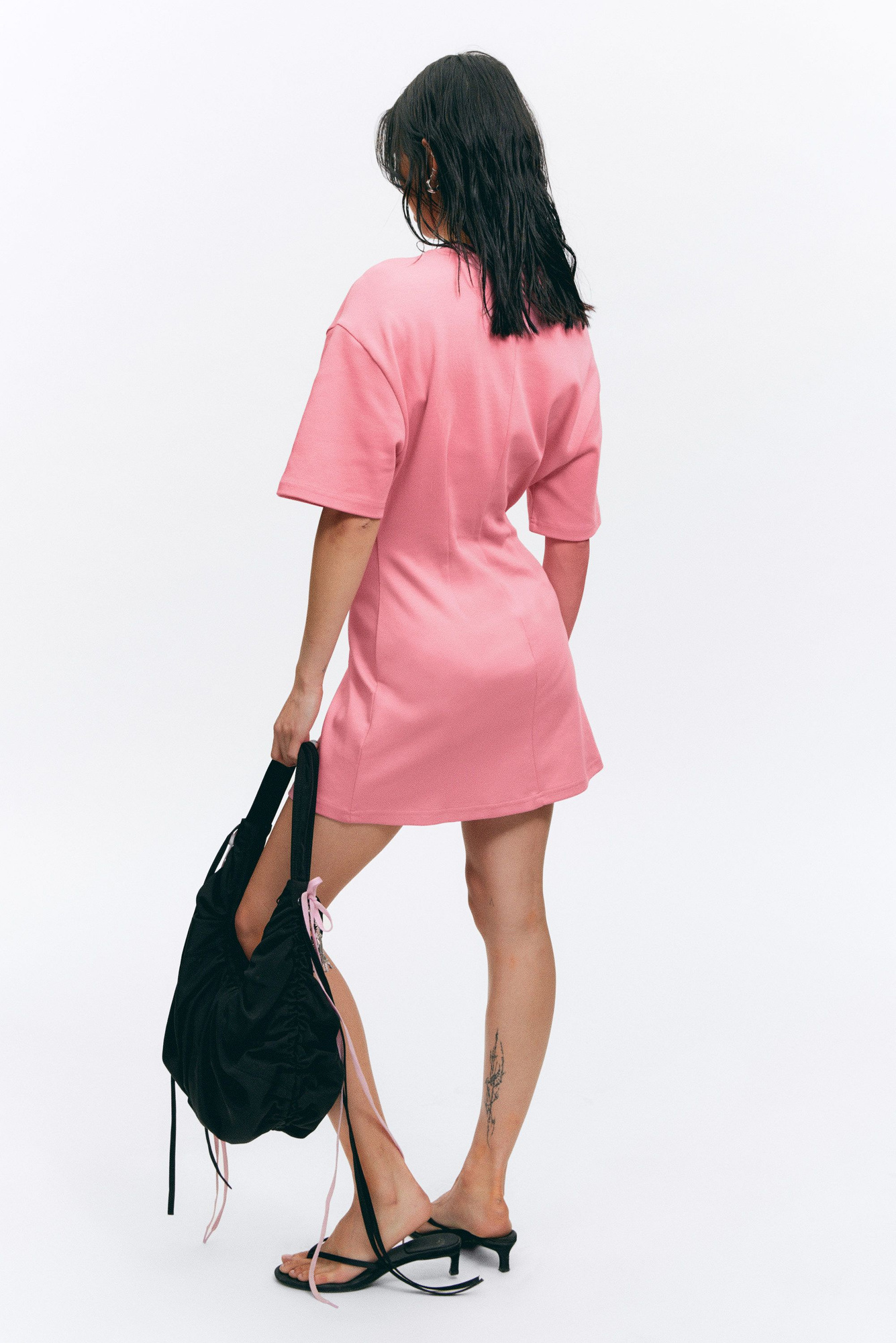 Cotton Relaxed Mini T-Shirt Dress ミニ Tシャツ ワンピース Tシャツミニワンピース | レディースファッション通販 - DHOLIC