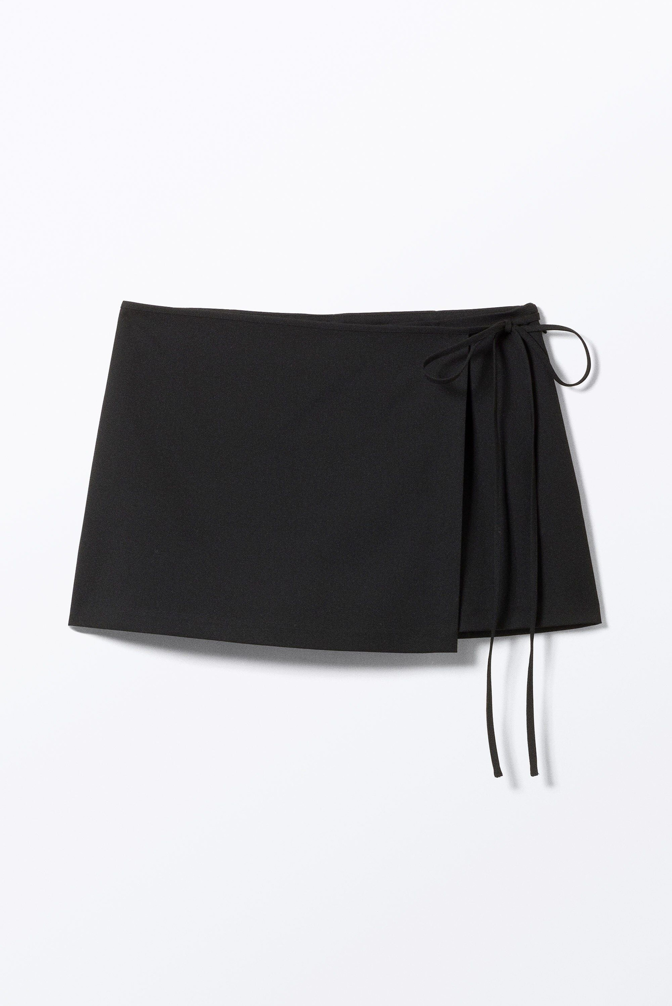 [MONOHA] / ☆ 24FW Wool wrap skirt / black MONOHA] / ☆ 24FW Wool wrap skirt / black