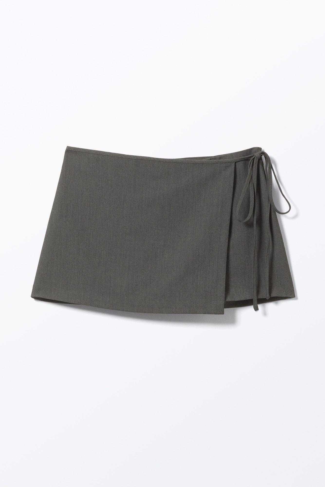 mini wrap skort - Dark Grey | Monki WW