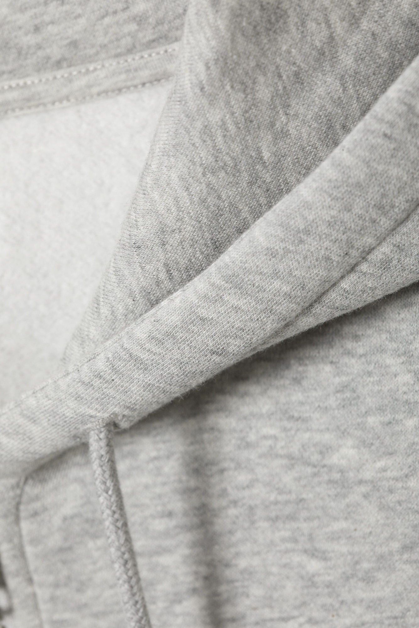 もともと cropped zip hoodie - Washed Light Grey | Monki WW