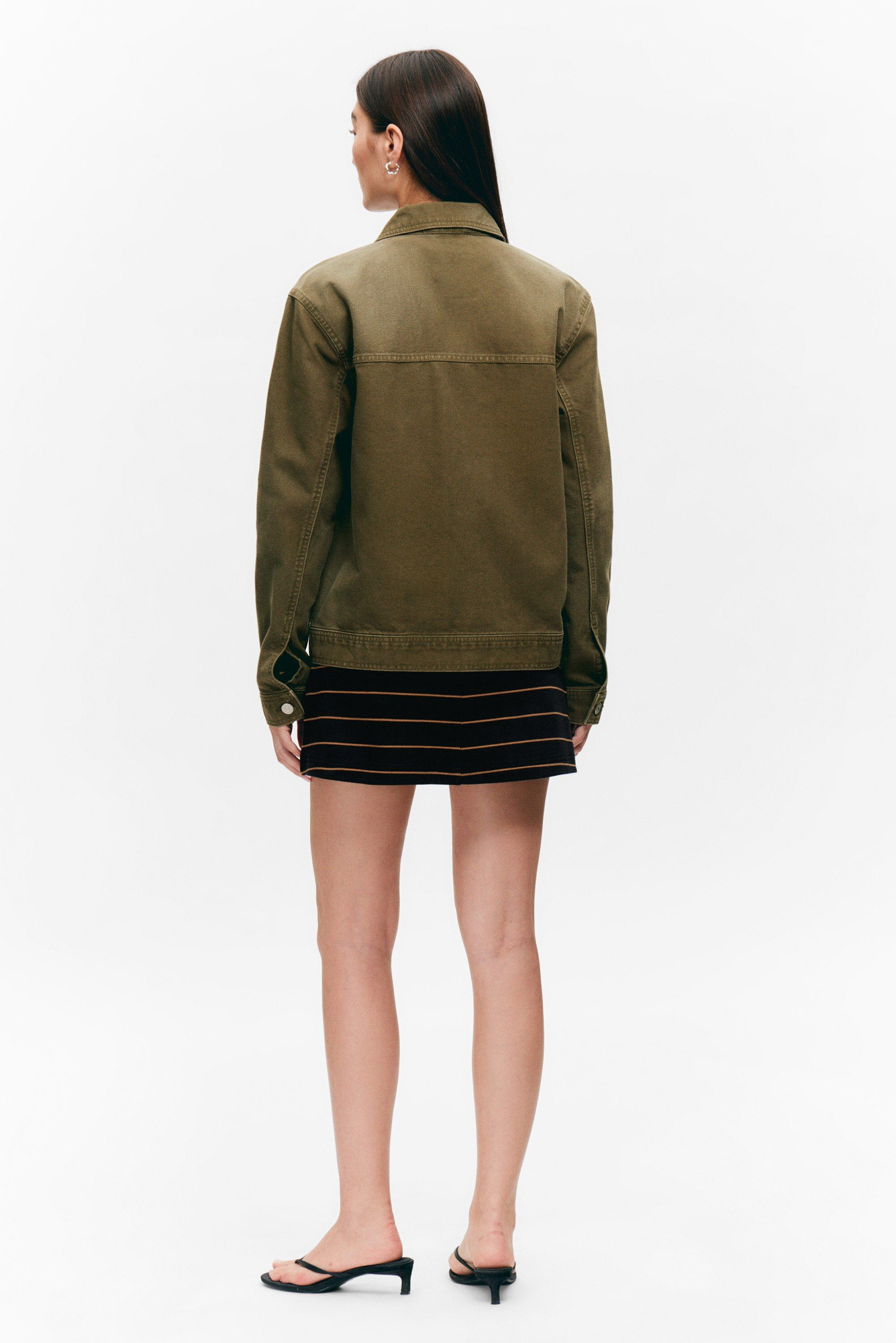 【OPEN YY】TWO-WAY ZIP TRACK KNIT JACKET / KHAKI Twist Pattern Two Way Zipper Knit Cardigan CD20 - Korean