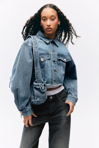 新品未使用OVER SIZE DENIM JACKET WITH CULOTTE 5588_90a2391bf2_c383ffd9badd75