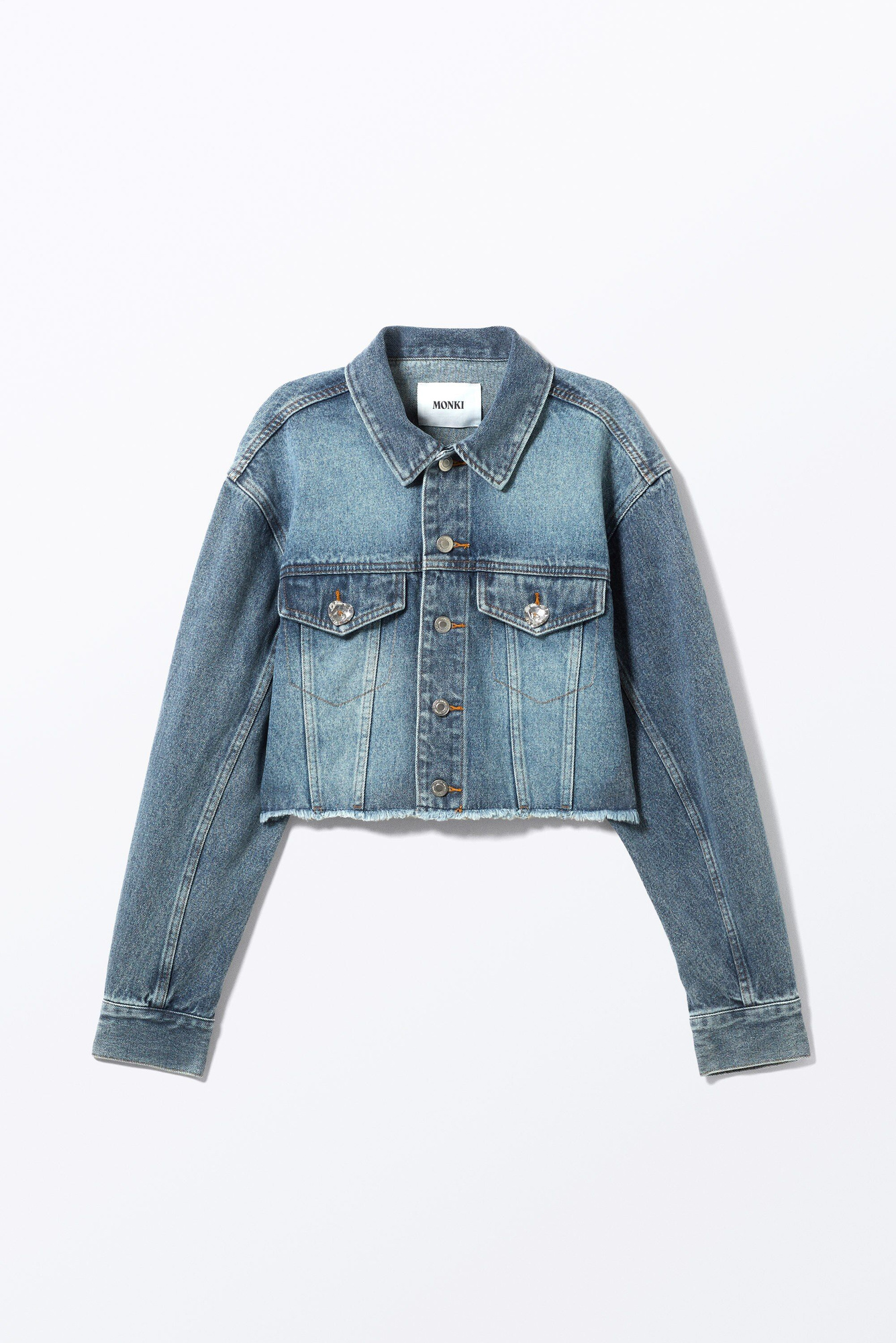 ジャケット・アウター no mass prod Cropped denim flight jacket no mass prod Cropped denim flight jacket - メルカリ