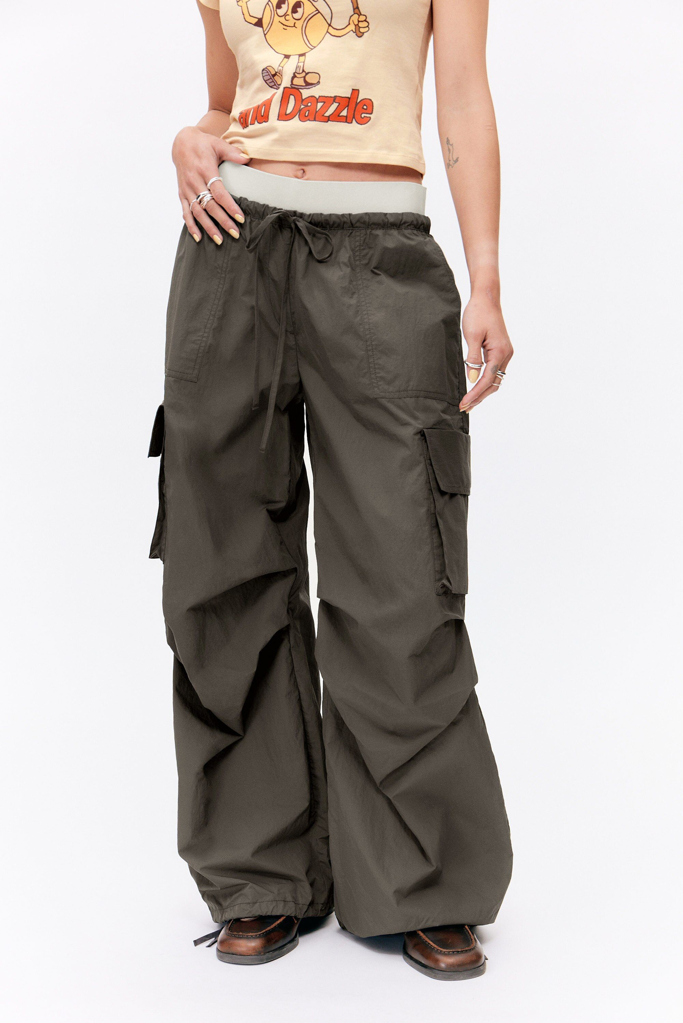 【新品未使用】MY_ NYLON CARGO PANTS[SUMI] 25 S/S Collection P-9S “AirLume” Ex-LtWeight Utility Pants