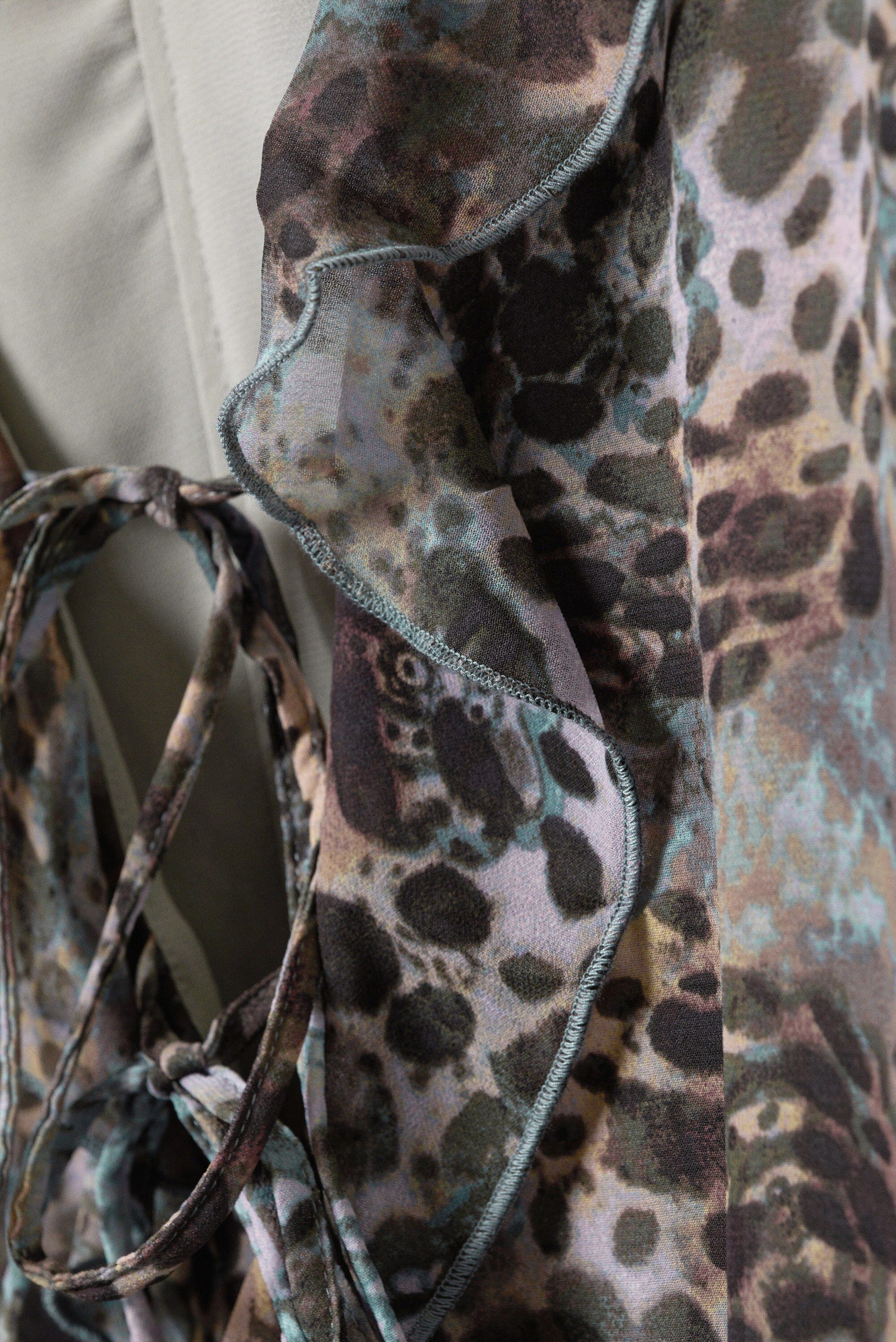 新品未使用】MARGA CHECK RUFFLE ONEPIECE 1.5mm POP Surf - Long