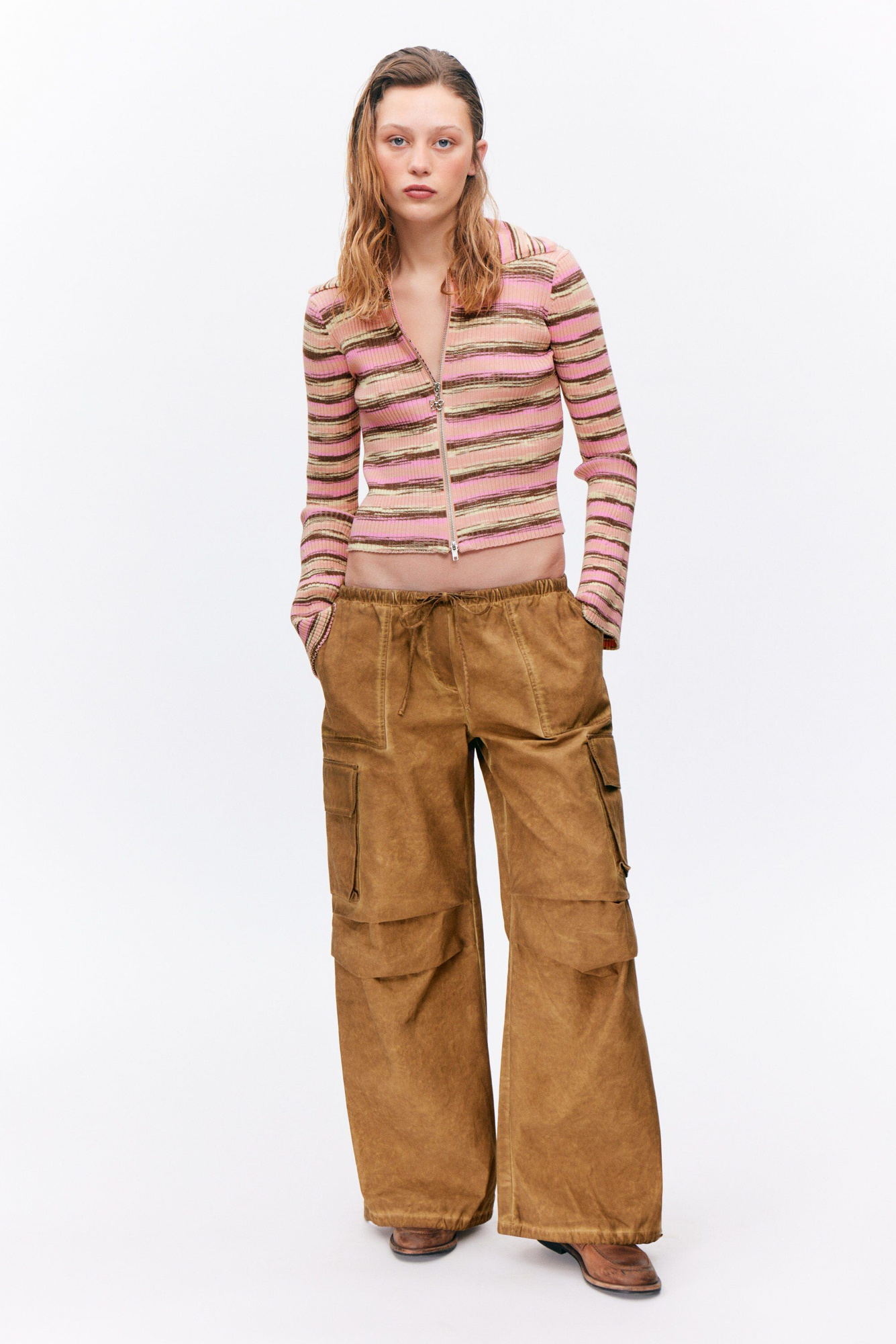 [LOW CLASSIC]◆韓国大人気◆WASHED COTTON CARGO PANTS◆追跡可 272ec3b0bc2271f7ef98c5e08a4158