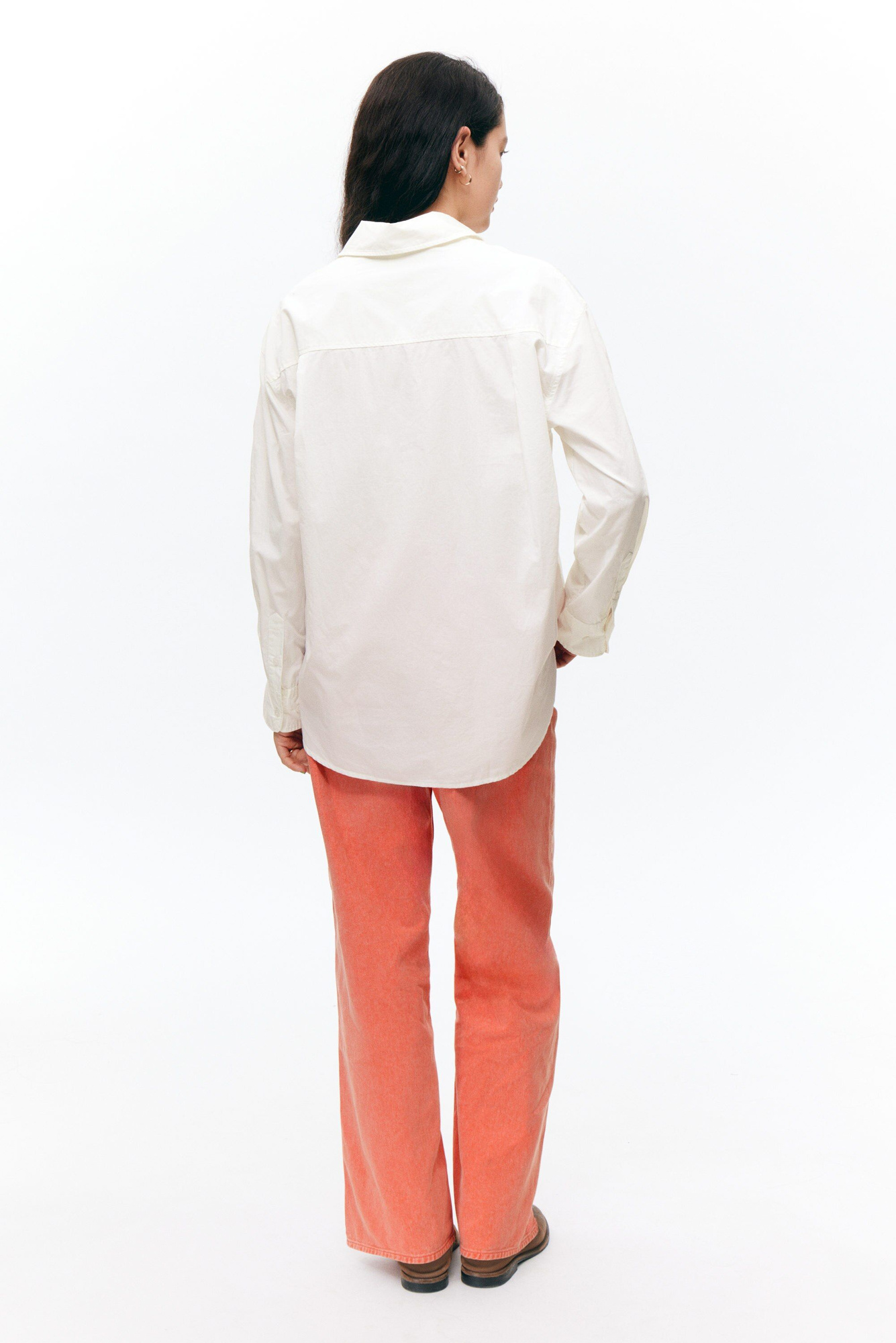 ワンピース Off-White OVERSIZED POPLIN SHIRT (OWDG009 S25FAB0010110) Poplin Oversized Shirt Striped Green - ROTATE Birger Christensen