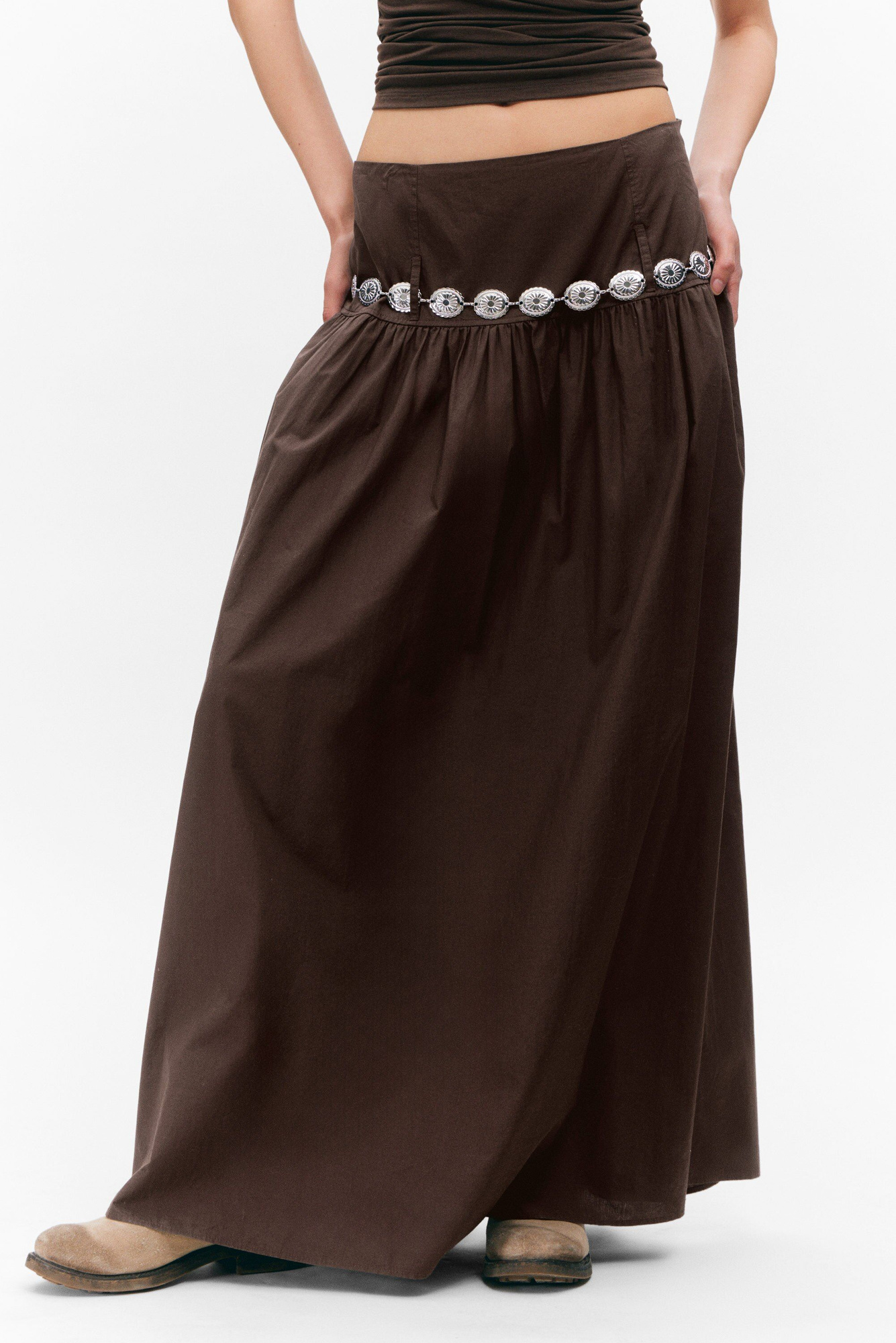 Mel gather skirt andmary Mサイズ brown KA0328H-S_20BROWN-4_1200x1200.