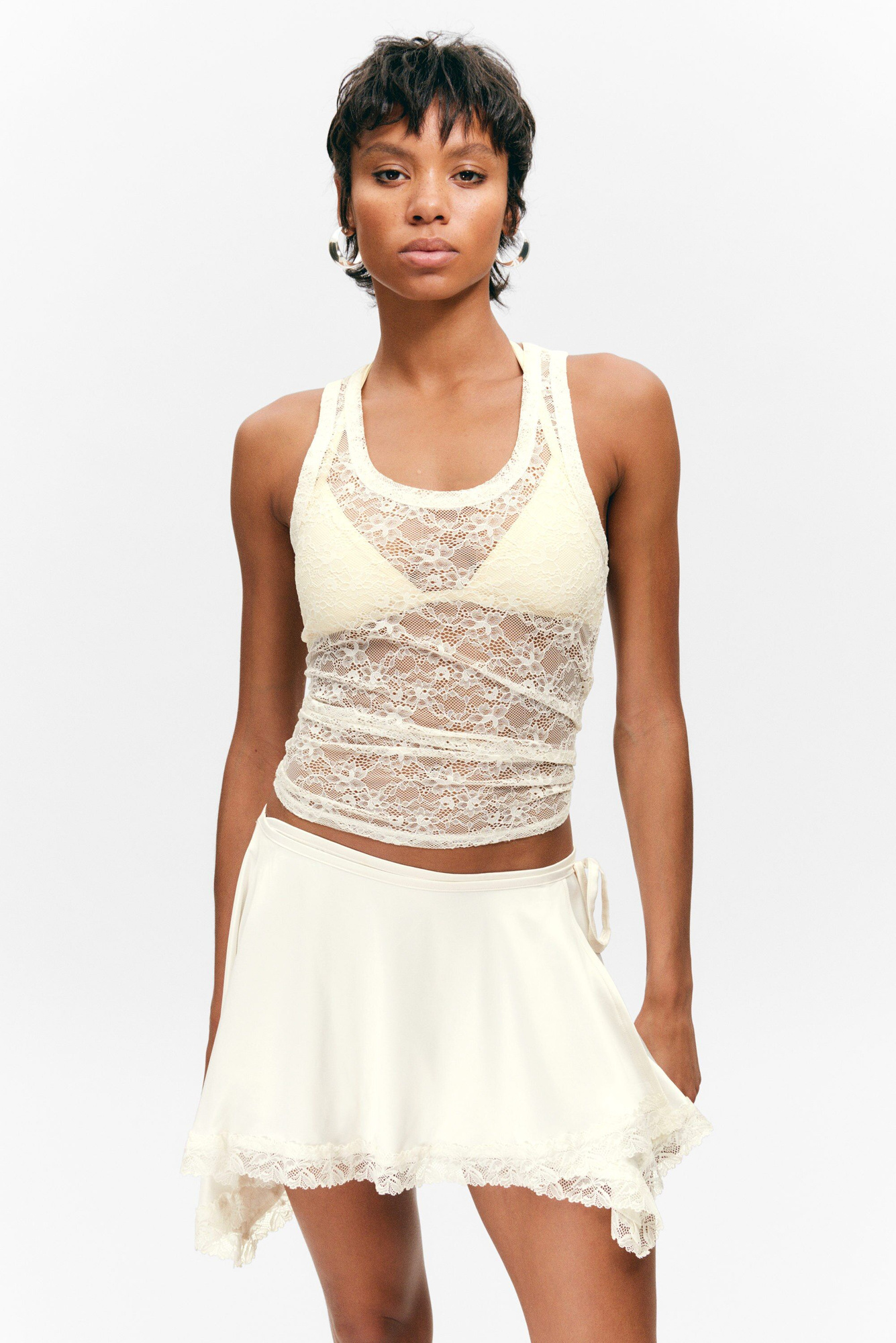 スカート carol shoppe LACE TRIM SHIRT SKIRT Topshop Lace Trim Satin Maxi Skirt | Nordstrom