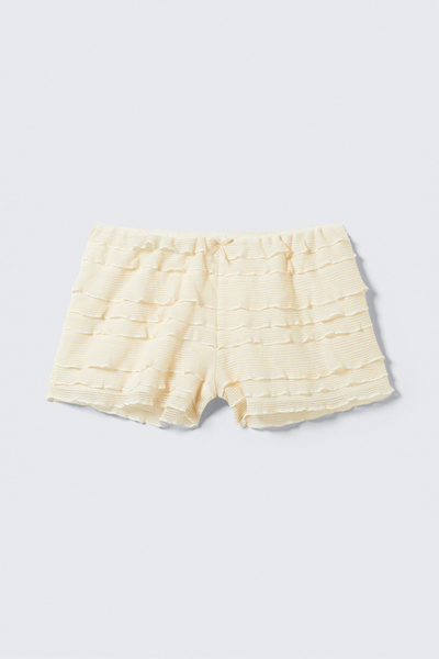 muguet frill lace short pants White ホワイト muguet frill lace short pants White ホワイト