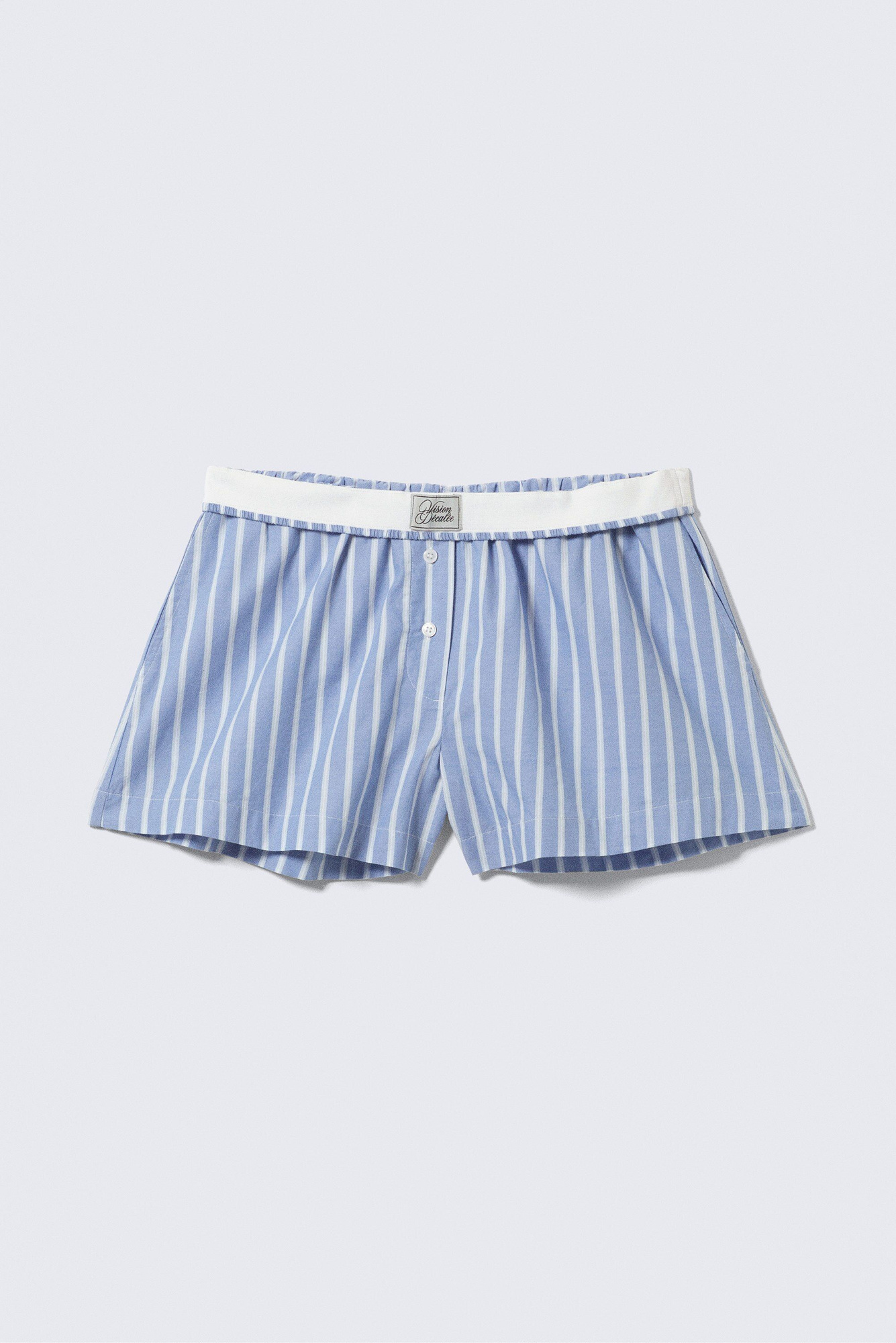 ☆Wai Kei☆ Striped Boxer Shorts Sky Blue YKBD02PT01-1 Kai Boxer Shorts Light Blue with Navy Stripes