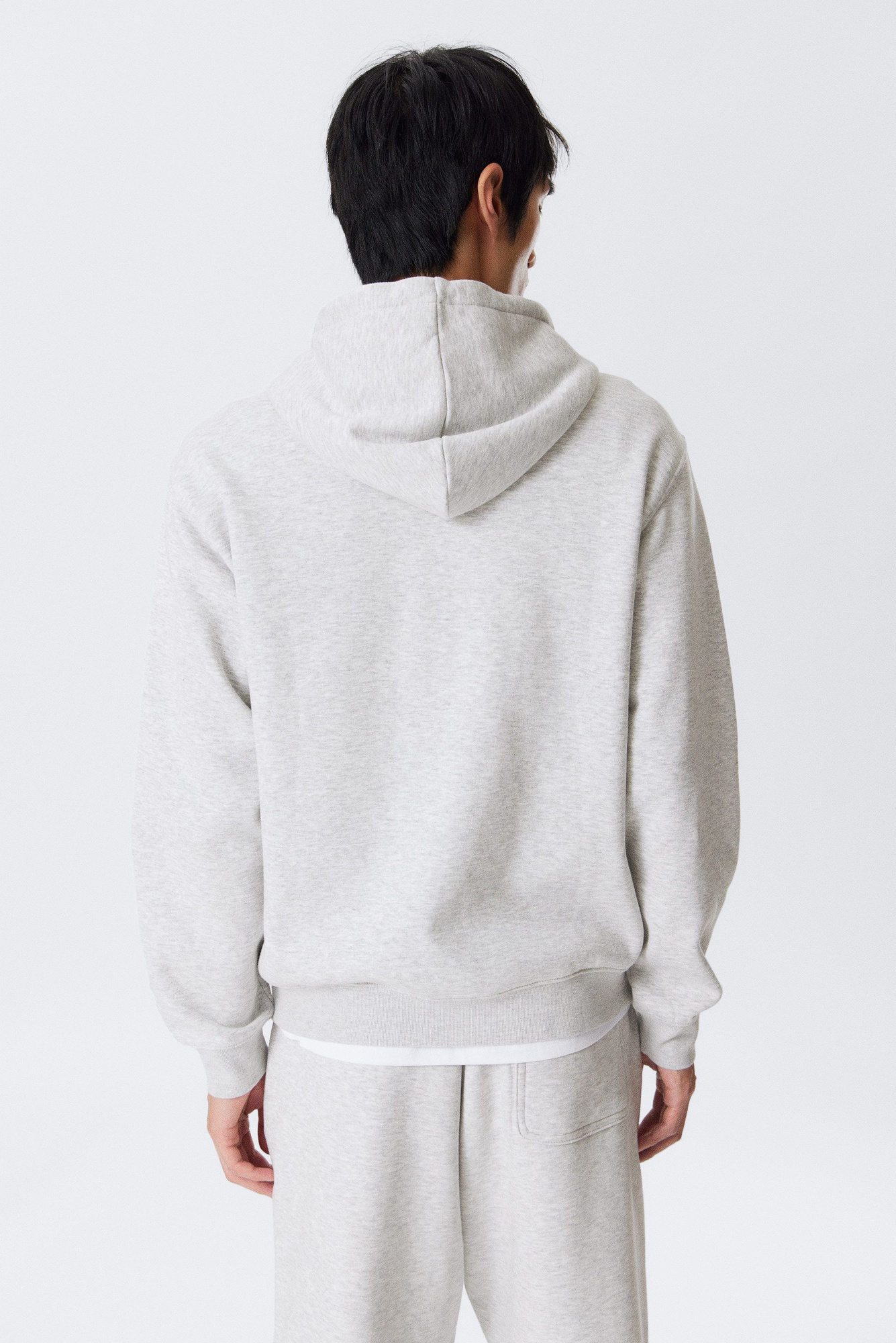 classic zip hoodie - Grey Melange | Weekday WW
