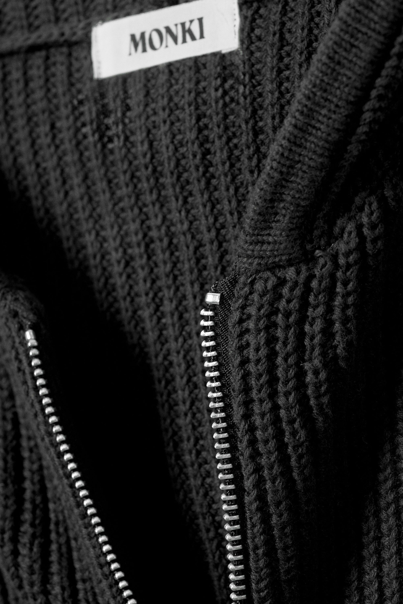 BOTTT bott×TTTMSW zipup ニット Black M 5967_3af9cc9adb_40b531d346880c