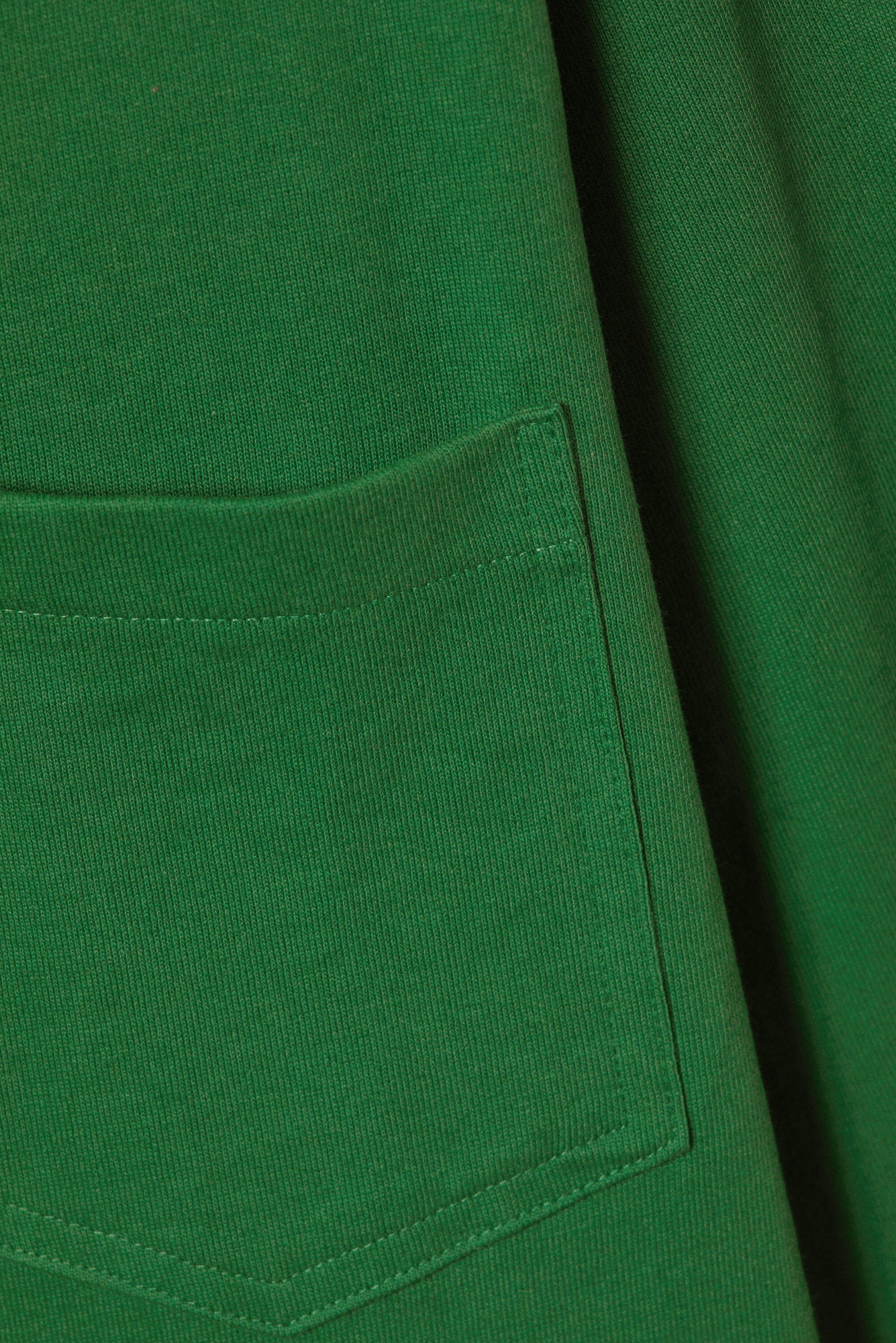 relaxed fit cotton long-sleeved t-shirt - Green | Weekday WW