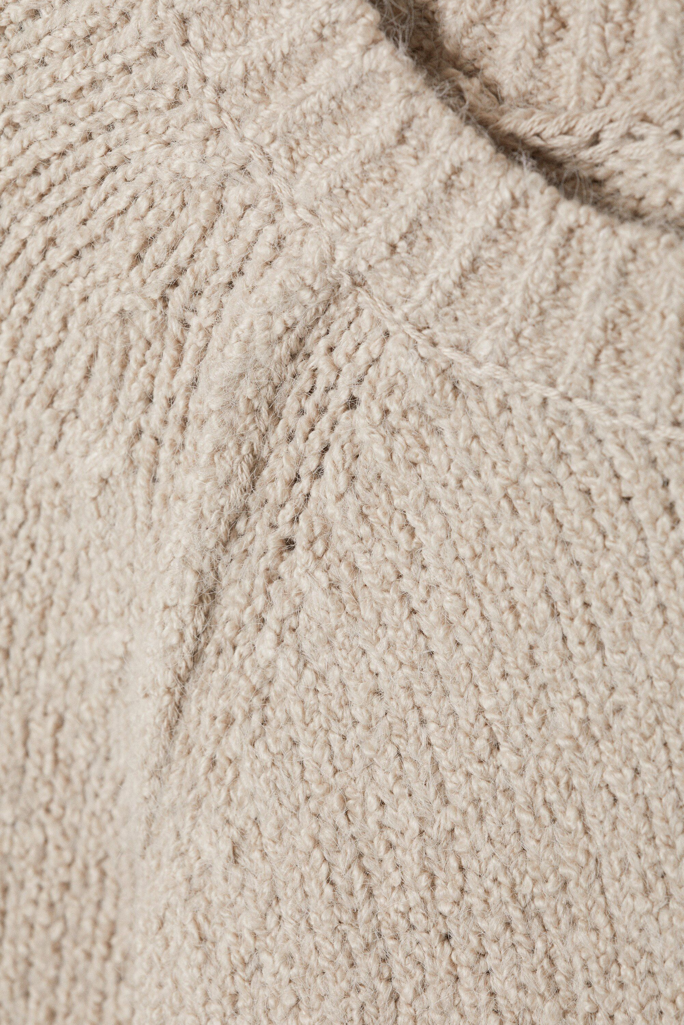 loose knitted raglan sweater - Beige | Weekday NO