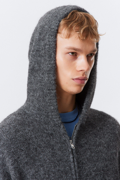 未使用品【BRIEFING】WOOL HIGH NECH KNIT HOODIE HUSH Soft Knitted Hoodie | endource