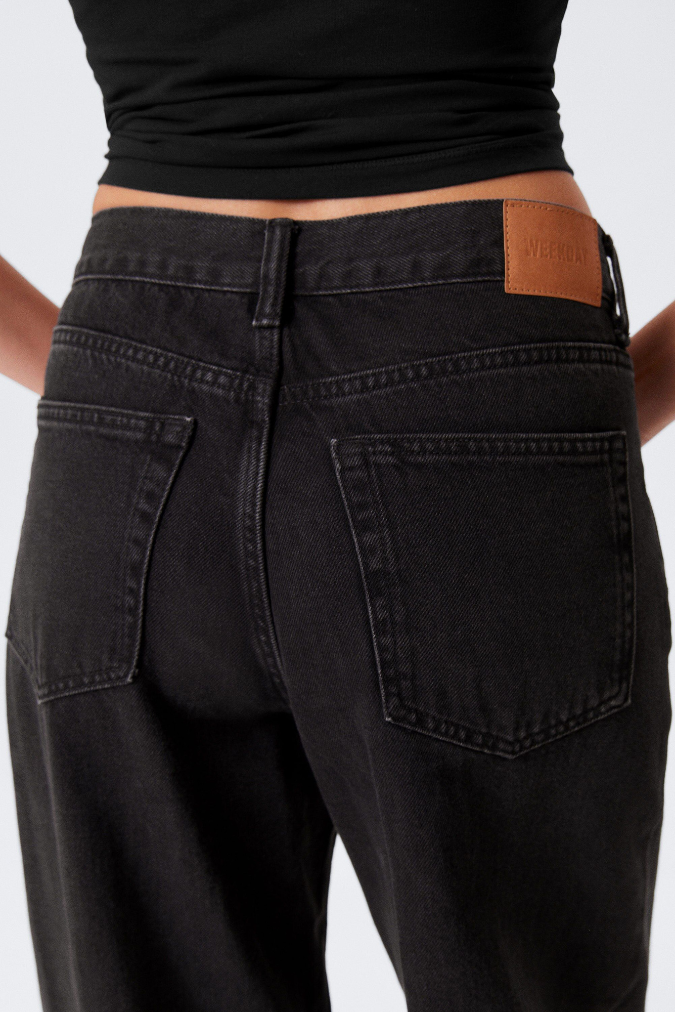 ★ GLOWNY★ 93 MIDRISE LOOSE FIT JEANS BLACK 23B0002 MUSINSA | GLOWNY 93 MID-RISE LOOSE FIT JEANS (BLACK)